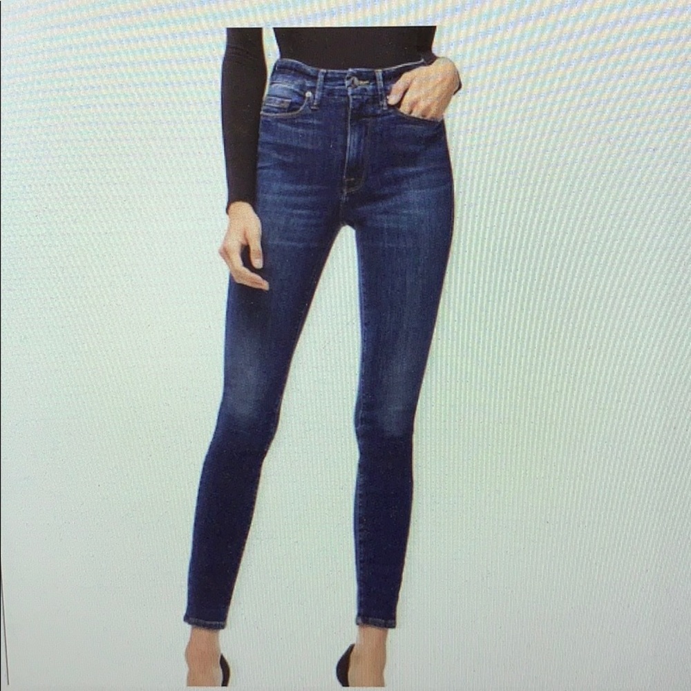Good American Good Waist Jeans Blue195 worn twice.